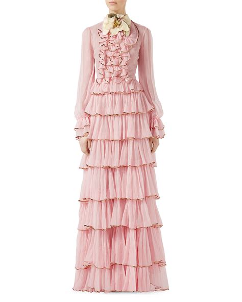 gucci silk crepe dress